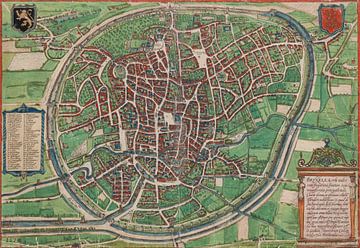 Karte von Brüssel, 1572