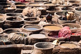 Gerberei in Fez von Ooks Doggenaar
