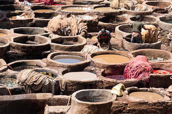 Leerlooierij in Fez
