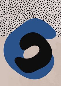 Blau Schwarz Abstrakt