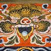 Demon in de Trongsa Dzong in Butan van Theo Molenaar