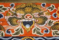Demon in de Trongsa Dzong in Butan van Theo Molenaar thumbnail