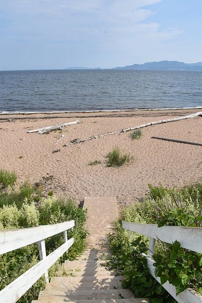 Beach in summer by Claude Laprise