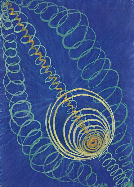 Groep I, nr. 7, Primordiale Chaos (1906-1907) door Hilma af Klint van Peter Balan