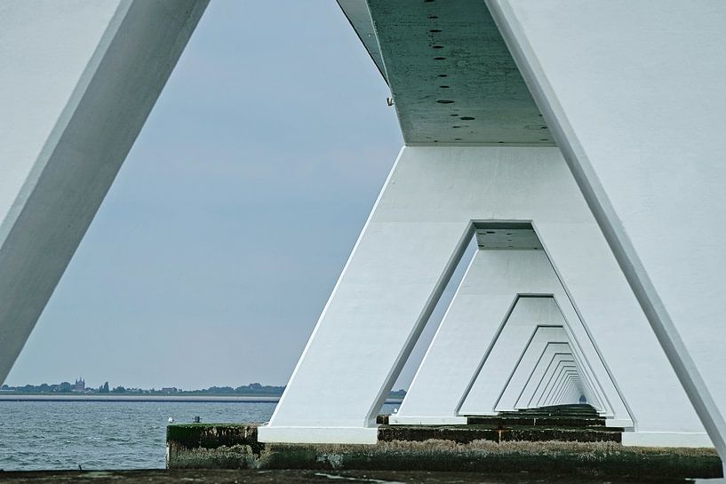 View under the Zeeland Bridge by Gert van Santen