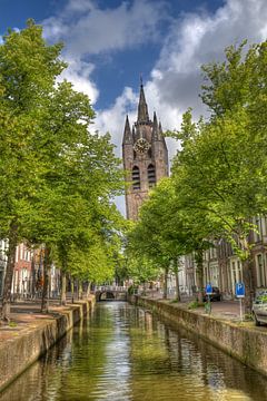 Old Church of Delft, Holland by Jan Kranendonk