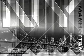 Modern Art BROOKLYN BRIDGE & SKYLINE