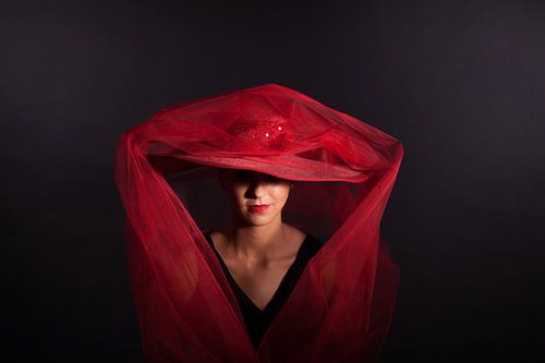 Lady in red