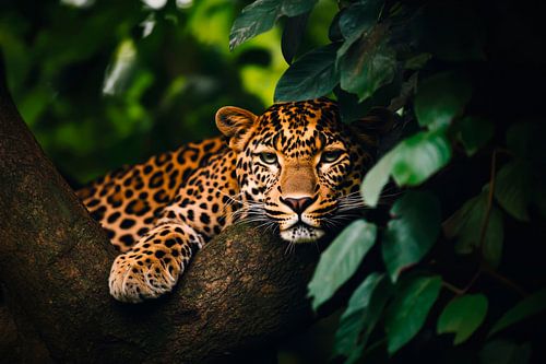 Jaguar in een boom