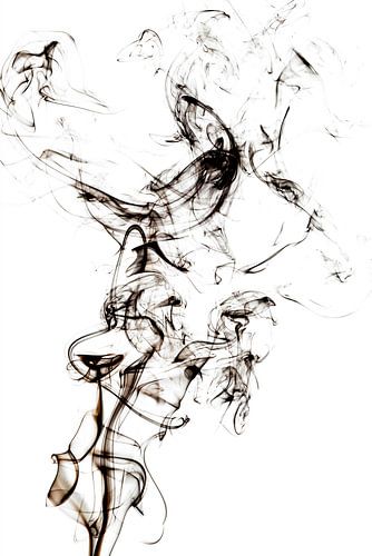 Abstracte zwarte rook - Paardenkoorts