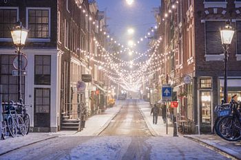 Silence after snowfall in Amsterdam