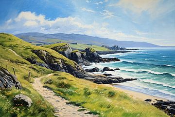 Irland Natur von Abstraktes Gemälde