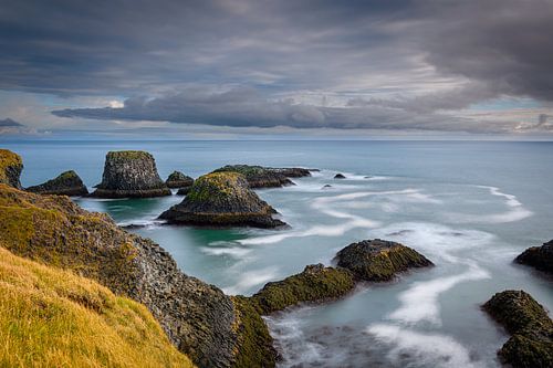 De basalt eilanden van Arnarstapi