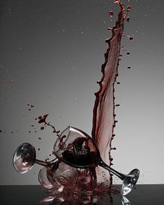Éclaboussures de vin rouge