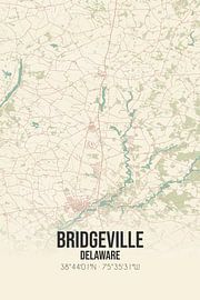 Vintage map of Bridgeville (Delaware), USA. by Prints of Place