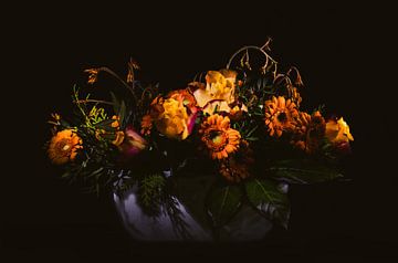 Vase avec fleurs sur Crystal Clear