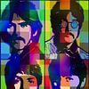 Le portrait abstrait des Beatles dans le Pop Art par Art By Dominic
