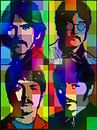 Le portrait abstrait des Beatles dans le Pop Art par Art By Dominic Aperçu