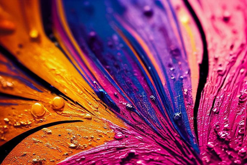 Waterdruppels Verf, Kunstillustratie van Animaflora PicsStock