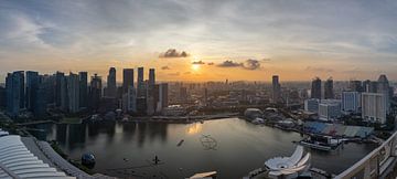 Singapore sunset van Jordy Blokland