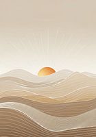 Beschaulicher Japandi-Sonnenaufgang