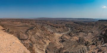 Panorama photo Fish River Canyon in Namibia, Africa by Patrick Groß
