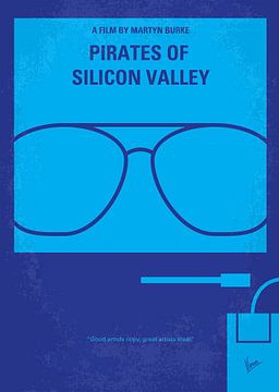 No064 Mein Piraten des Silicon Valley Minimal-Filmplakat von Chungkong Art