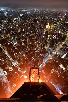 Manhattan New York nacht van Snellink Photos