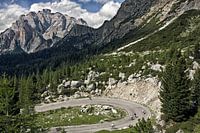 Berglandschap Passo Valparola, Dolomieten