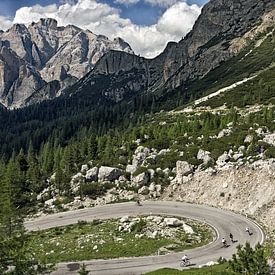 Berglandschap Passo Valparola, Dolomieten van Robert van Willigenburg
