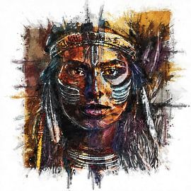 Porträt einer Indianerin (Kunst)