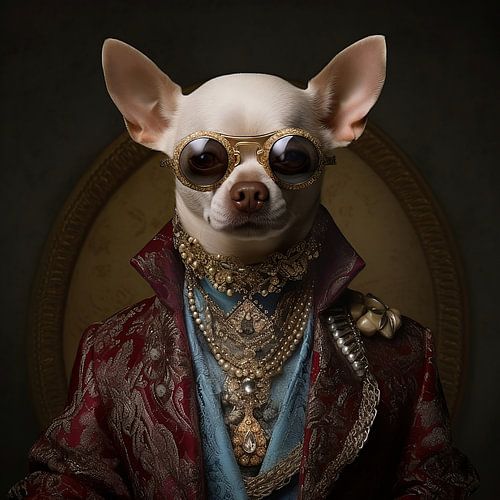 Ontdek de Hipste Chihuahua: Coco, het Stijlicoon op je Muur!