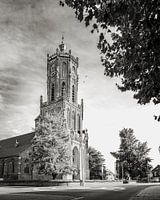 Tower of Elst in black and white
