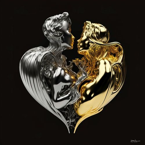 liefde in goud en zilver