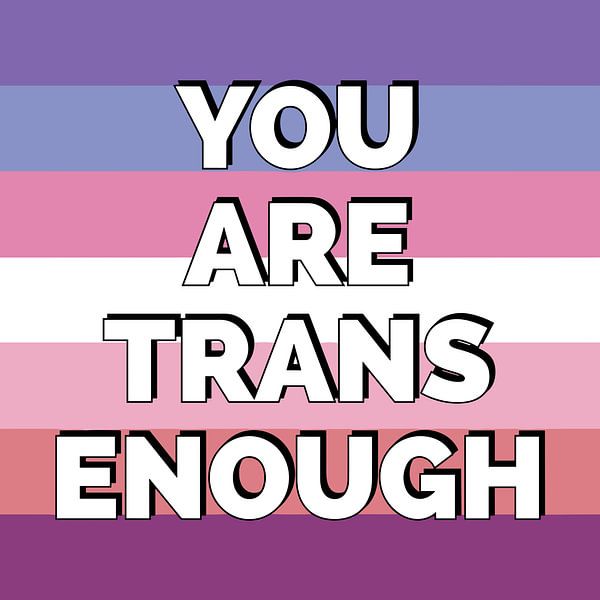 Du bist mein Trans genug Stolz Zitat von Art Kingdom