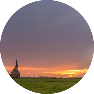 Kerk Den Hoorn Texel natte voeten 04 van Texel360Fotografie Richard Heerschap