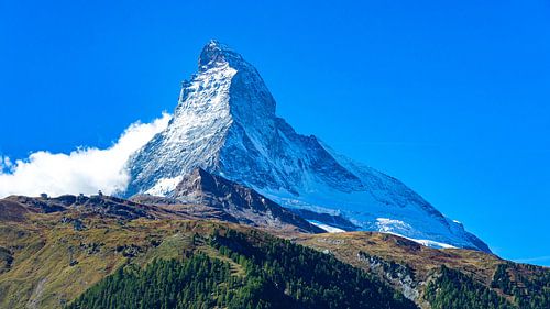 Matterhorn bergtop bij Zermatt, Zwitserland