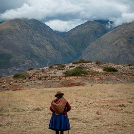 Herder in Peru | reisfotografie Zuid-Amerika van Ellis Peeters