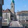 Zürich - Münsterbrücke en Fraumünster kerk van t.ART