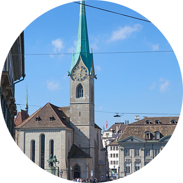 Zürich - Münsterbrücke en Fraumünster kerk van t.ART
