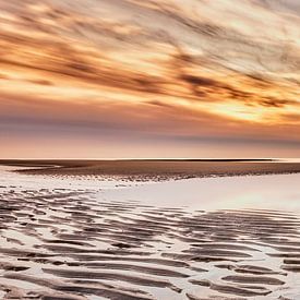 Nordseeküste der Niederlande mit Strand im Panorama von eric van der eijk