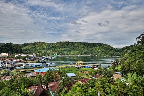 An authentic coastal village in Sumatra