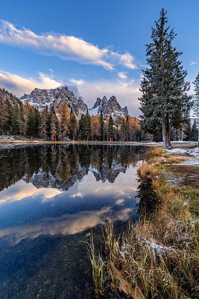 Autumn at Lago Antorno in the Dolomites by Achim Thomae Photography