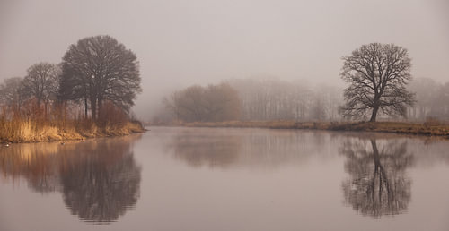 Rustige ochtend aan de Vecht