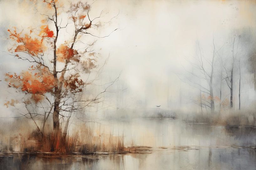 Modern and abstract winter landscape by Studio Allee