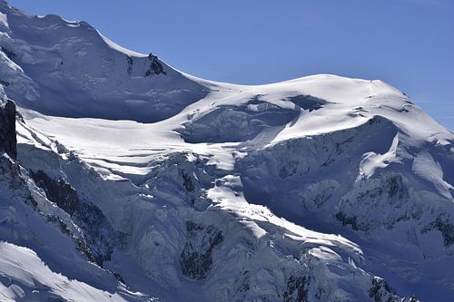 Mont-Blanc-Massiv an einem sonnigen Tag