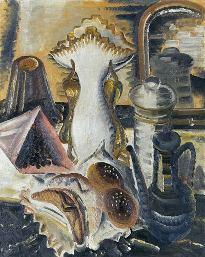 Nature morte avec une cafetière, des raisins de Corinthe et des fruits, Paul Kleinschmidt, 1931