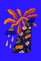 Hand met bloemen