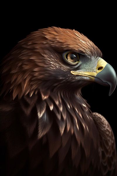 Majesté de l&#039;aigle : un portrait royal par ArtfulAurora