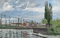 De sluis bij Pontoise, Camille Pissarro van Meesterlijcke Meesters thumbnail
